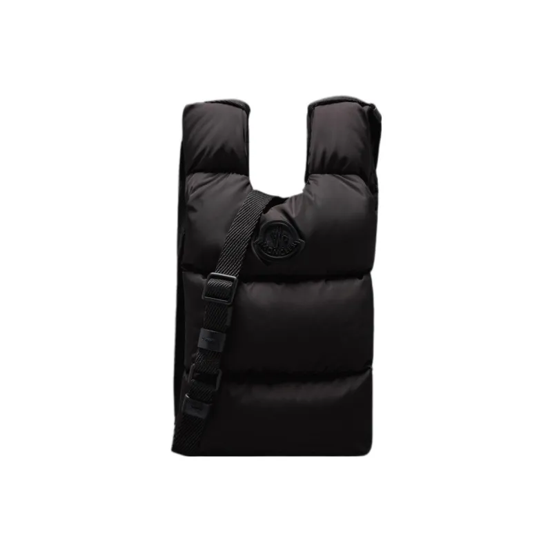 Moncler Polyamide Nylon Handbag Shoulder Bag Crossbody Bag Women's Black-0