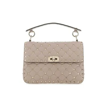 Valentino Cow Leather Handbag Medium Size Women's Pink