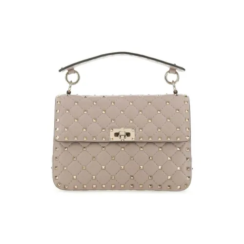 Valentino Cow Leather Handbag Medium Size Women's Pink