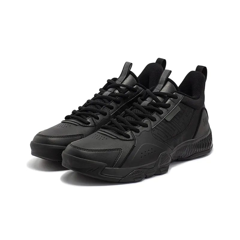 361° Cushioning, Slip Resistant, And Abrasion Resistant Low Top Basketball Shoes Men's Obsidian Black-2
