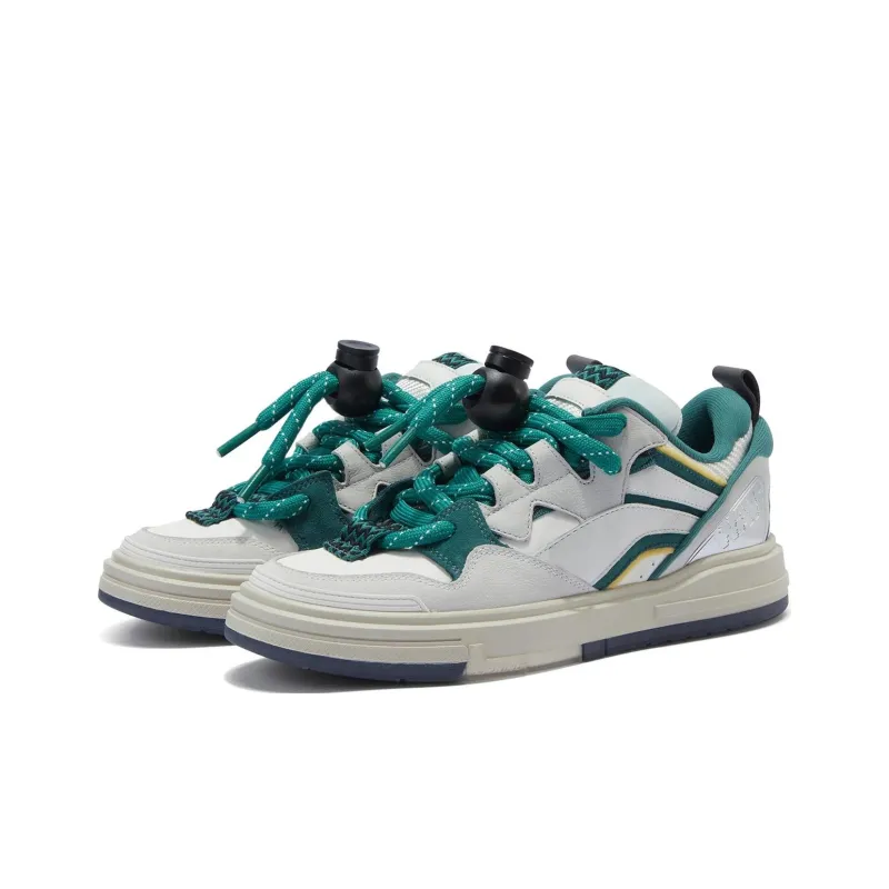 LiNing Wave SWAG Skateboard Shoes Men Low Top Wild Duck Green-2