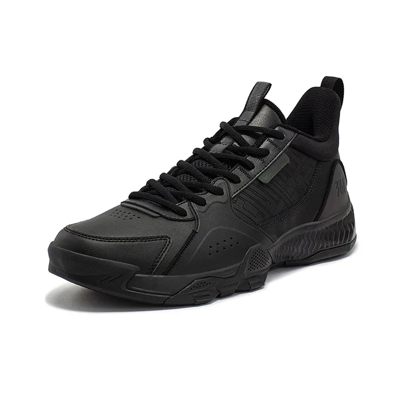 361° Cushioning, Slip Resistant, And Abrasion Resistant Low Top Basketball Shoes Men's Obsidian Black-1