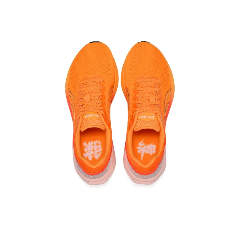 DO WIN Three Generations Of God Of War Running Shoes Unisex Low Top Orange-1