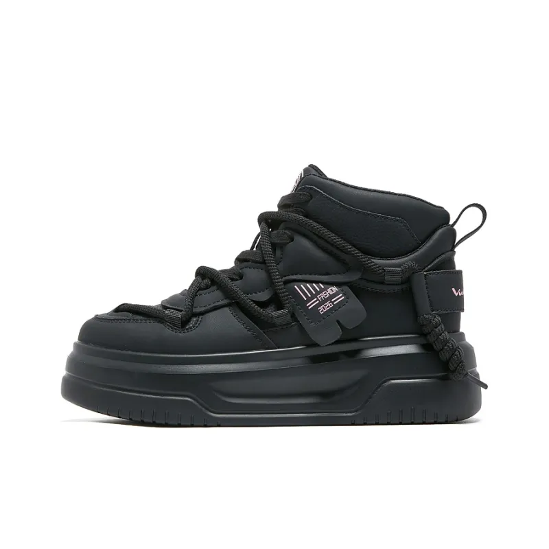 VICKI BROWN Jeans Wear-Resistant Height Increasing High-Top Skateboard Shoes Women's-6