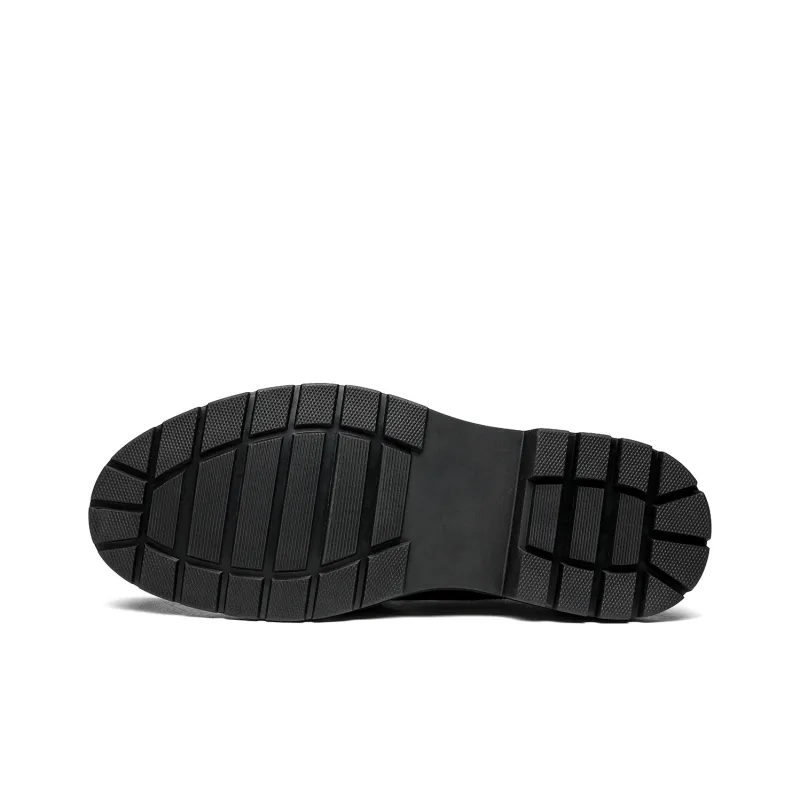 CHINT Dress Shoes Men Low Top Black-4