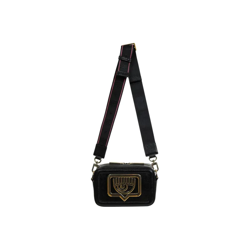 CHIARA FERRAGNI Logo Plaque Zipped Shoulder Bag-2