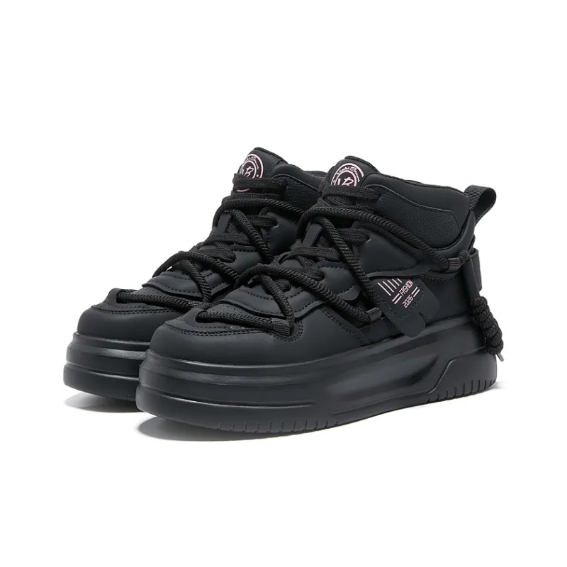 VICKI BROWN Jeans Wear-Resistant Height Increasing High-Top Skateboard Shoes Women's-9