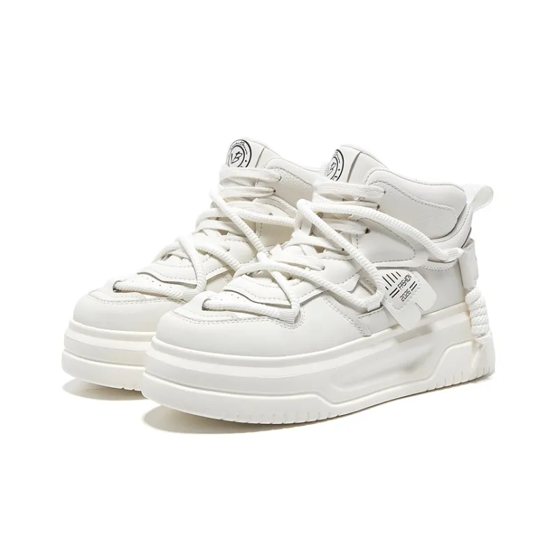 VICKI BROWN Jeans Wear-Resistant Height Increasing High-Top Skateboard Shoes Women's-3