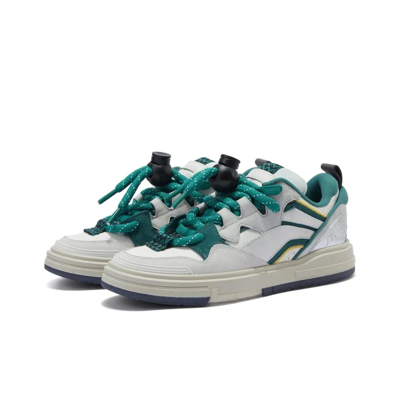 LiNing Wave SWAG Skateboard Shoes Women's Low Top Wild Duck Green-2