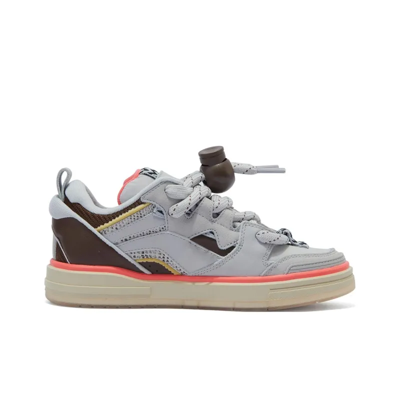 LiNing Wave Skateboard Shoes Men Low Top Terracotta Brown-1
