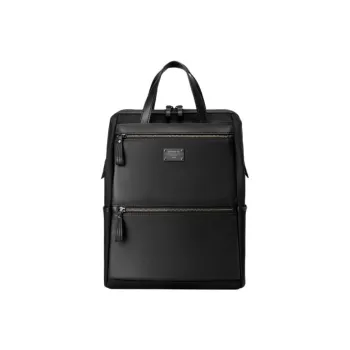 SAMSONITE Fabric Microfiber Leather Backpack Small Size Women's Black
