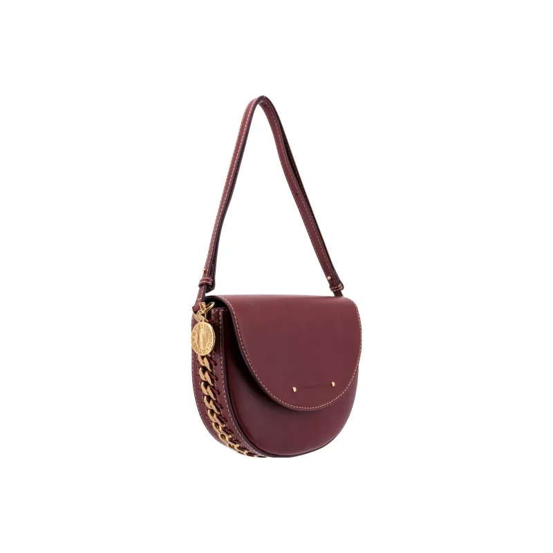 Stella McCartney Frayme Polyester Shoulder Bag Women's Deep Cherry Red-4