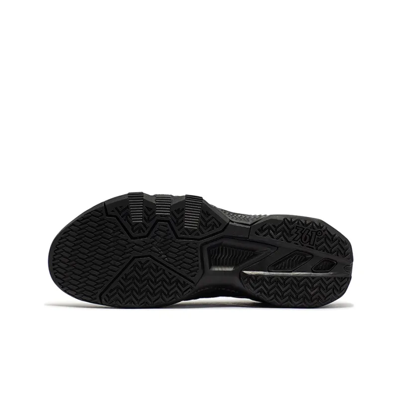 361° Cushioning, Slip Resistant, And Abrasion Resistant Low Top Basketball Shoes Men's Obsidian Black-4