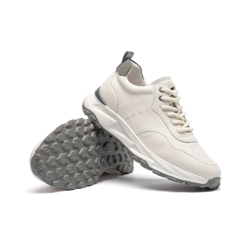 QIAONAI Chunky Sneakers Men Low Top Black/White-7