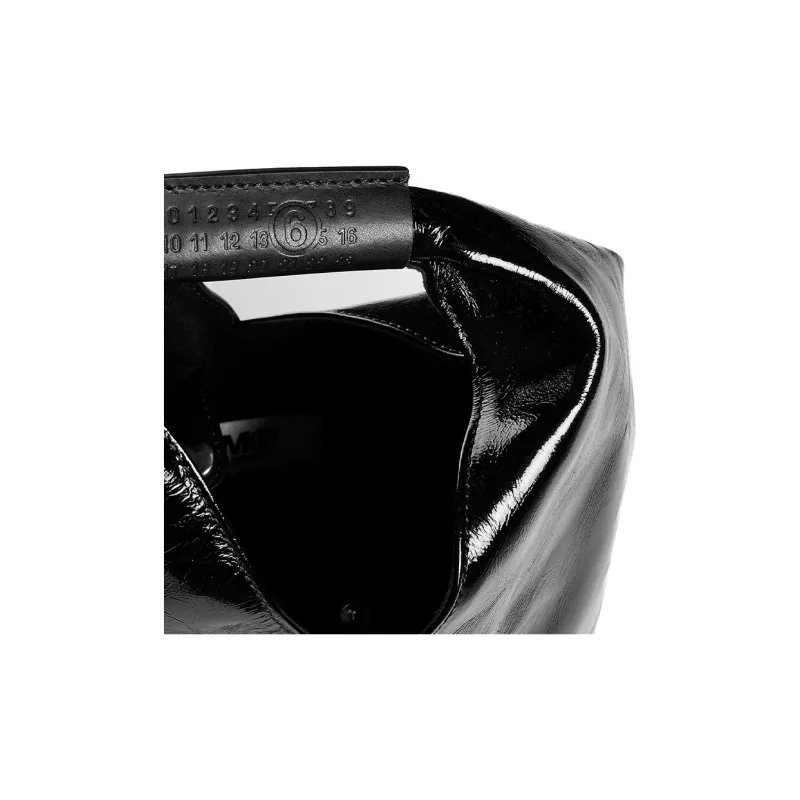 MM6 Maison Margiela Calfskin Handbag Women's Black-3