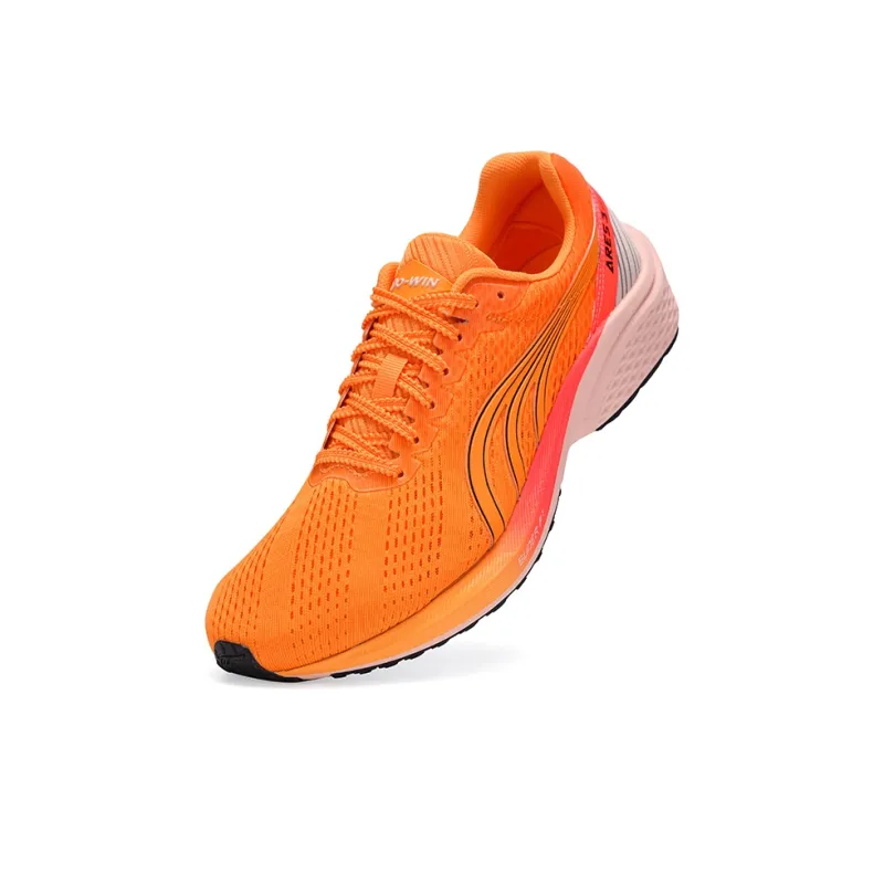 DO WIN Three Generations Of God Of War Running Shoes Unisex Low Top Orange-2