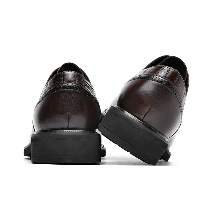 Rich birds Dress Shoes Men Low Top Black/Brown-8