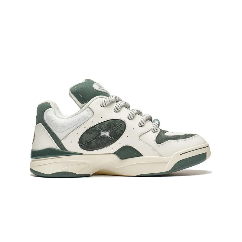 LiNing Shooting Star Cushioning Wear-Resistant Low-Top Casual Shoes Unisex Qian Shan Jade-1