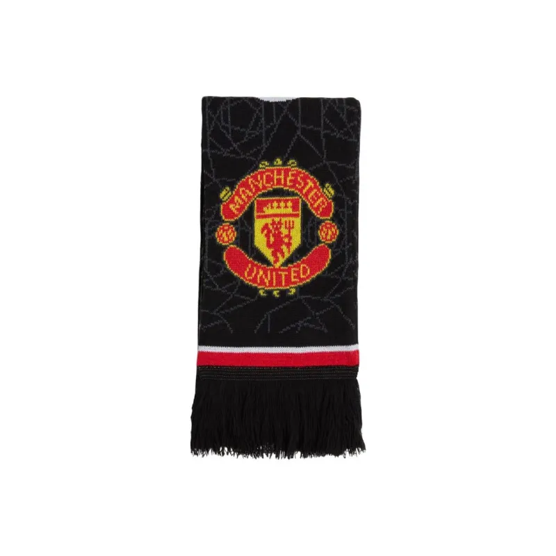 Adidas MANCHESTER UNITED THEATRE OF DREAMS Knit Scarves Men's Black-0