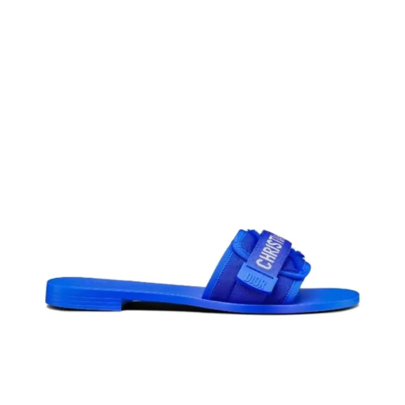 DIOR DIORevolution Slide Slippers Women's Bright Blue-1