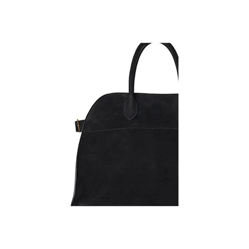 THE ROW Margau Soft Suede Tote Bag, Shopping Bag, Handbag Women's Black-4