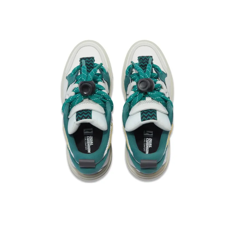 LiNing Wave SWAG Skateboard Shoes Men Low Top Wild Duck Green-3