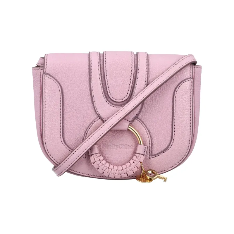 See By Chloe Hana Grain Goatskin Crossbody Bag, Shoulder Bag Women's Pink Purple-4
