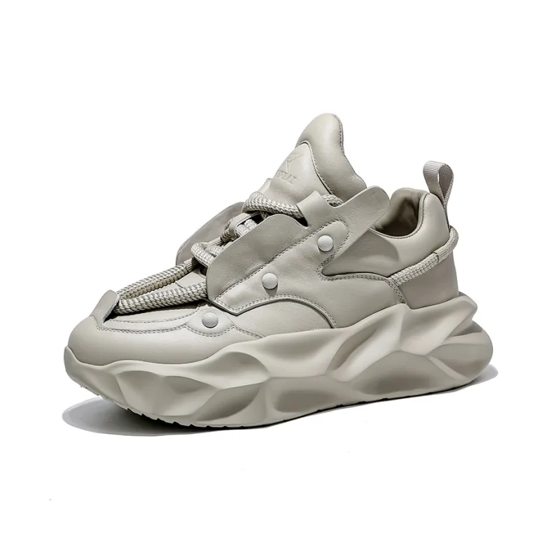 MOERBAI Cushioning Anti Slip And Wear Resistant Coverage Lightweight Height Increasing Warm Low Top Casual Shoes Men's-6