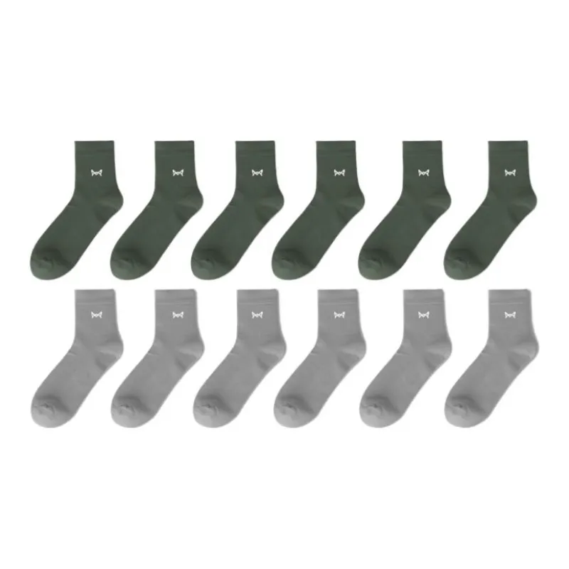 MIIOW Men Mid Calf Socks-17