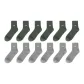 [Box Included 12 Pack]6 Light Green, 6 Light Gray