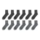 [Box Included 12 Pack]6 Dark Gray+6 Medium Gray