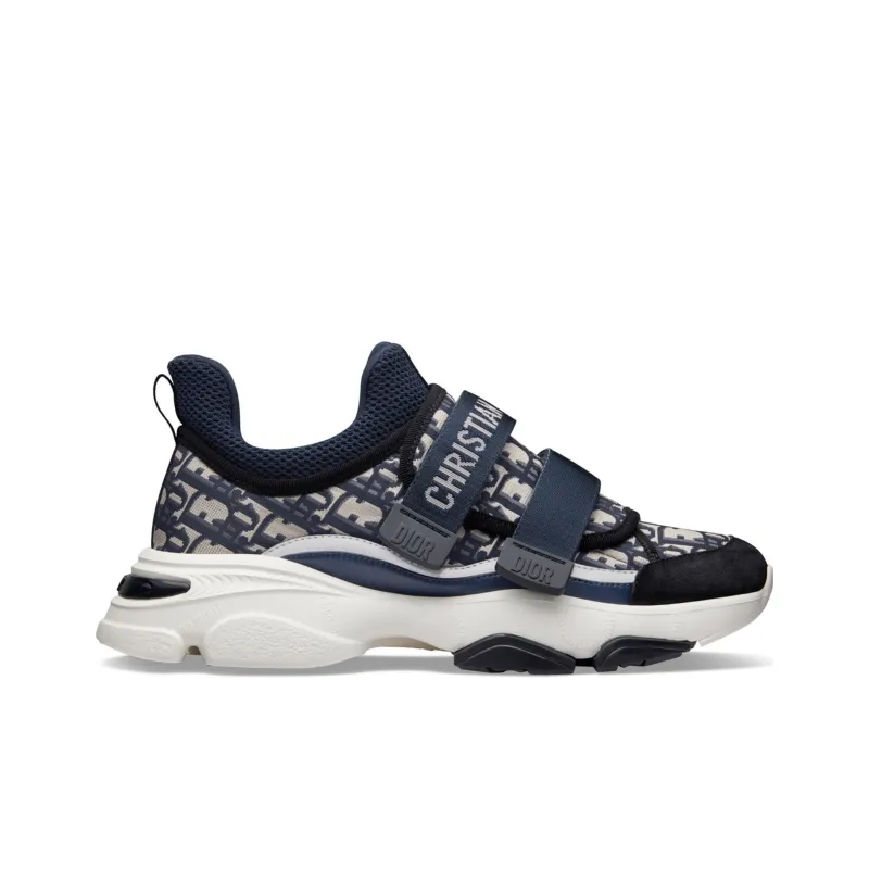 DIOR D Wonder Low Deep Blue White DIOR Oblique Technical Fabric Women's-1
