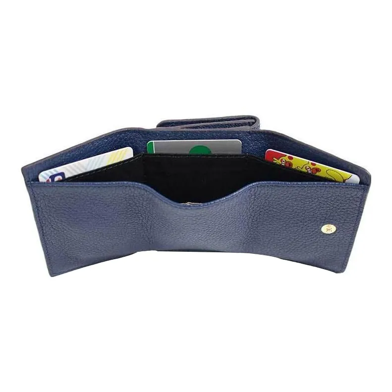 See By Chloe Tilda Grained Goatskin Wallet Mini Women's Marine Blue-3