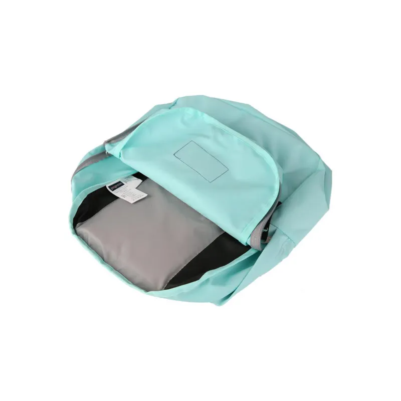 JanSport Polyester Nylon Blend Backpack Unisex Light Blue-4
