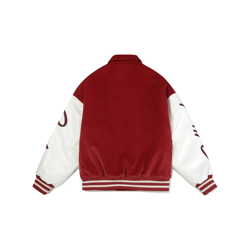 Guuka Year Of The Dragon Series Baseball Jacket Unisex Red-1