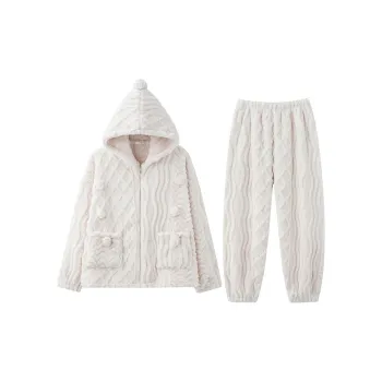 MIOJUER Pajama Set Women's Ecru