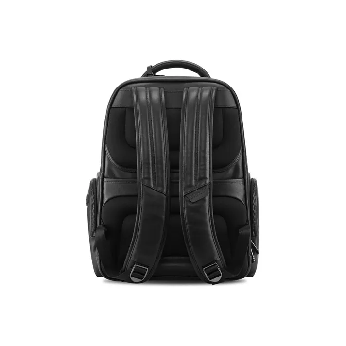 SAMSONITE Textile Cow Leather Backpack Men's Black-2