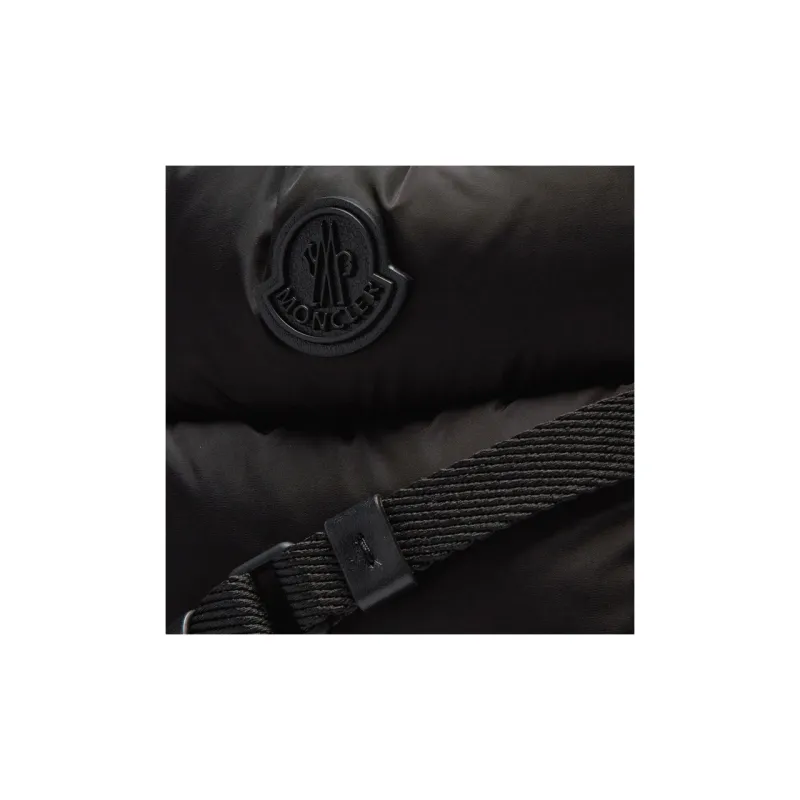 Moncler Polyamide Nylon Handbag Shoulder Bag Crossbody Bag Women's Black-3