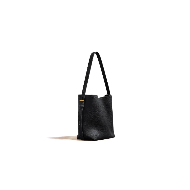 MIMIKISS Cow Leather Crossbody Bag Shoulder Bag Medium Size Women's Ecru/Brown/Five Color/Black-8