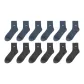 [Box Included 12 Pack]6 Light Blue+6 Dark Gray