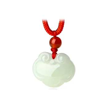 LAOMIAO Pendants Pale Greenish White Jade Women's