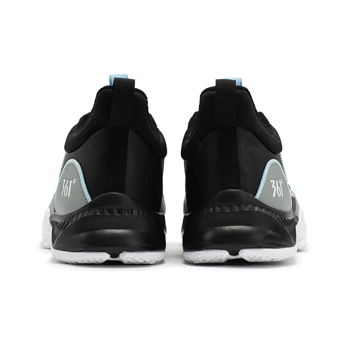 361° Cushioning Anti-Slip And Wear-Resistant Low-Top Basketball Shoes Men's Invisible Gray/Calm Blue-3