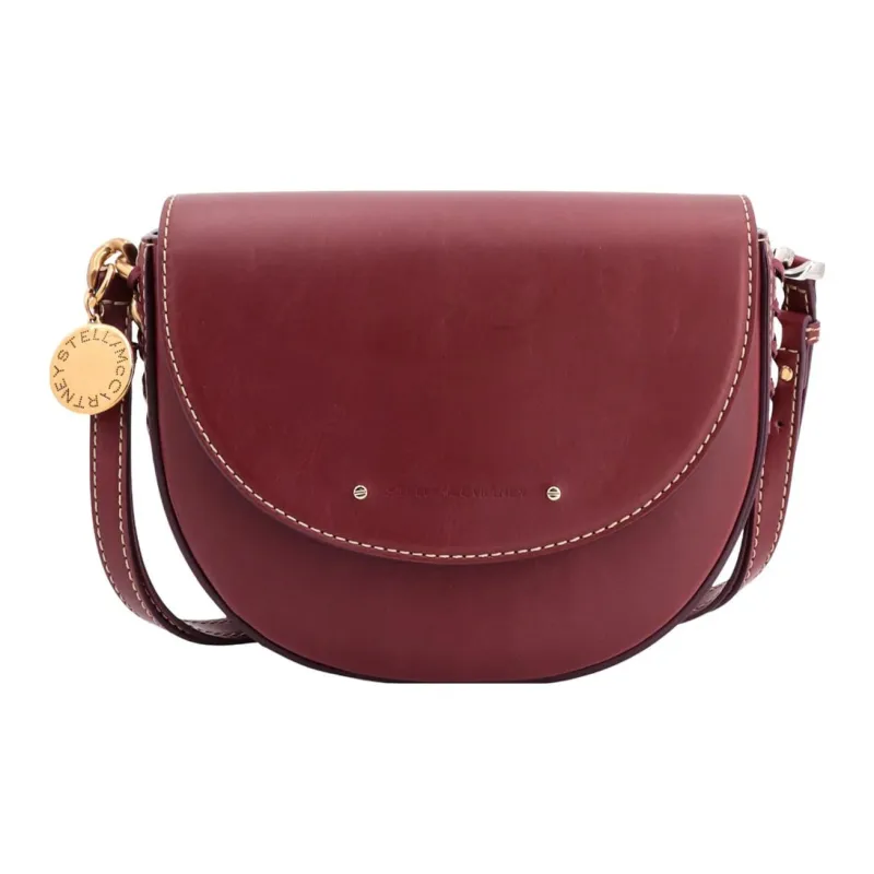 Stella McCartney Frayme Polyester Shoulder Bag Women's Deep Cherry Red-3