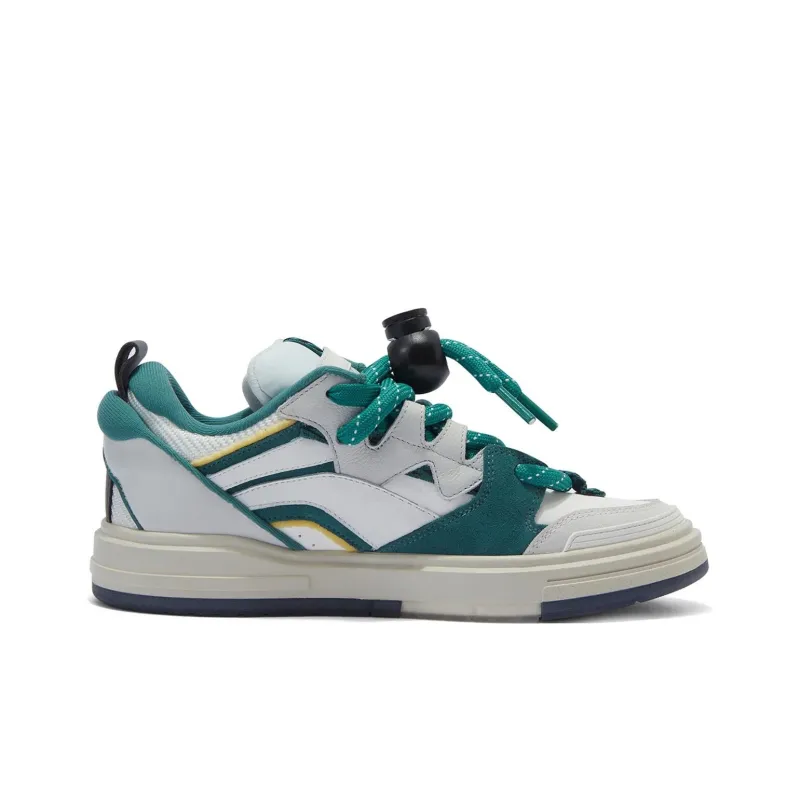 LiNing Wave SWAG Skateboard Shoes Women's Low Top Wild Duck Green-1