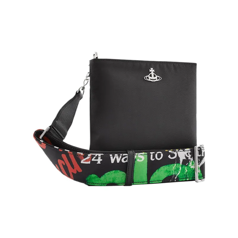 Vivienne Westwood SQUIRE Recycled Polyester Shoulder Bag Crossbody Bag Regular Men's Black-1