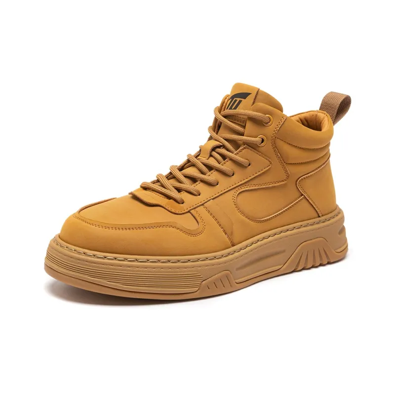 QIAONAI Height Increasing Wear-Resistant High-Top Skateboard Shoes 4cm Men's-1