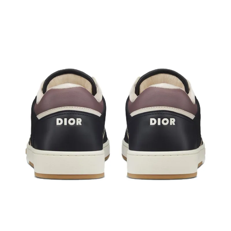 DIOR B27 Low Deep Blue Plum DIOR Oblique Jacquard-4