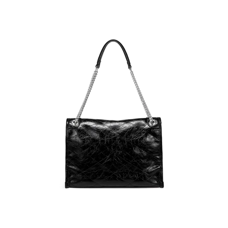 JUST STAR Synthetic Leather Crossbody Bags Shoulder Bags Women's Black/White/Blue-5