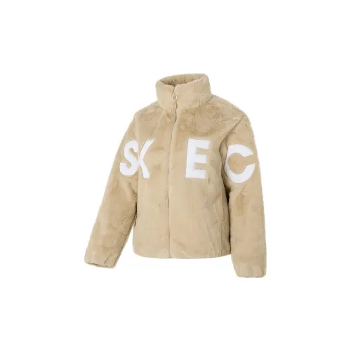Skechers Velvet Jackets Women's Coffee