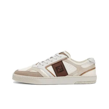 FENDI Ff Logo Embroidered Low Top Sneakers